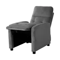 Sillón tradicional Monti con función relax gris