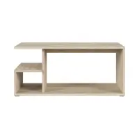 Mesa de centro Gato 100x50 con estante roble sonoma