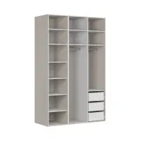 Armario modular Flex 150 cm con 3 puertas cachemira