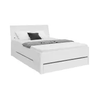 Ліжко Saturn 140x200 з 3 шухлядами біле