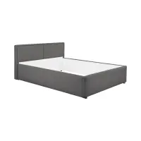 Cama tapizada Nedin 140x200 gris