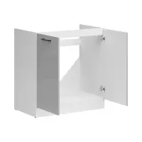 Mueble de cocina bajo fregadero Junona Line 80 cm gris claro brillo