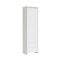 Estantería Kaspian 56 cm con puertas y 2 cajones blanco
