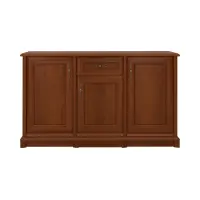 Cómoda Kent 154 cm con 3 puertas y un cajón castaño