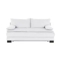 Sofá de tres plazas Lindon convertible con arcón, chenilla gris