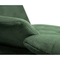 Sofá de esquina derecho Aragon convertible con reposacabezas y asiento ajustable verde