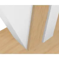 Mesa extensible Zatar 125/170x75 roble artisan/blanco