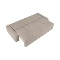 Sofá de tres plazas Hello convertible con arcón taupe