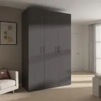 Armario modular Flex 150 cm con 3 puertas grafito