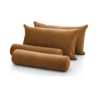 Juego de almohadas para cama Joy marrones
