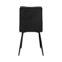 Silla tapizada Lena gris oscuro