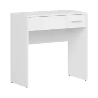 Tocador Nepo Plus 80 cm con cajón, compartimento y espejo blanco