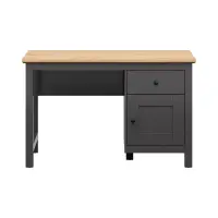 Escritorio Hesen 120 cm con puerta y cajón grafito