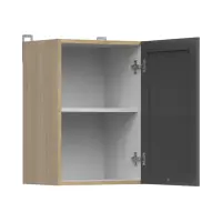 Armario de cocina superior Junona Line 40 cm con puerta izquierda/derecha roble bernstein/grafito