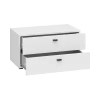 Cómoda System 64 con 2 cajones blanca