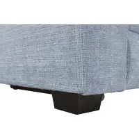 Sofá rinconera derecha Aguda convertible con arcón azul