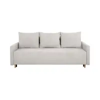 Sofá de tres plazas Sigma convertible con arcón beige