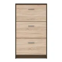 Zapatero Nepo Plus 70 cm con 3 puertas roble noble/roble sonoma