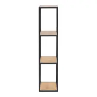 Estante de pared Seaford 24 cm con 3 estantes roble salvaje mate