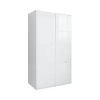 Armario de dos puertas Azteca Trio 105 cm blanco brillo