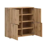 Armario Zele 104 cm cuatro puertas roble wotan