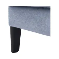 Sofá de tres plazas Sentila con cama y arcón gris