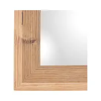 Espejo de pared con marco Lea III 52x152 cm marrón