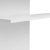 Estante de pared panel Assen 130 cm blanco brillo