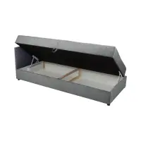 Sofá cama Kelo con arcón gris