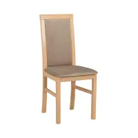 Silla tapizada Como marrón