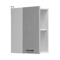 Armario de cocina superior Junona Line 40 cm izquierda/derecha gris claro brillo