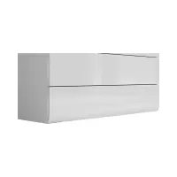 Cómoda Azteca Trio 105 cm con 4 cajones blanco brillo