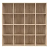 Estantería Nepo Plus 151 cm con 16 estantes roble sonoma