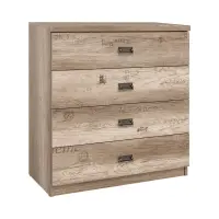 Комод Malcolm 80 см с 4 ящиками дуб canyon monument принт