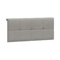 Panel tapizado para cama Tetrix 90 cm gris