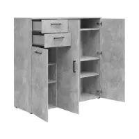 Chest of drawers MultiDo 120 cm with 3 doors and 2 drawers light atelier