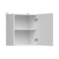 Armario de cocina superior Junona Line 50 cm izquierda/derecha gris claro brillo