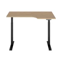 Escritorio de esquina con regulación eléctrica Space Office 140 cm derecho roble artisan