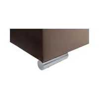 Sofá rinconera universal Merin con función de cama y 2 arcones marrón