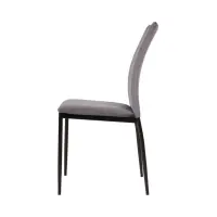 Стілець оббитий Weyer велюровий сірий