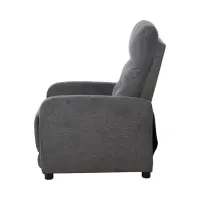 Sillón tradicional Monti con función relax gris oscuro