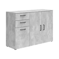 Комод MultiDo 120 см с 3 дверцами и 2 ящиками светлый ателье