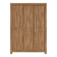 Armario de tres puertas Gent 150 cm roble stirling