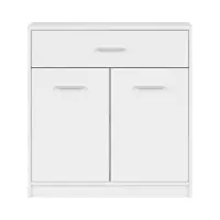 Cómoda Nepo Plus 80 cm con 2 puertas y un cajón blanca