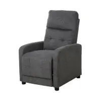 Sillón tradicional Monti con función relax gris oscuro