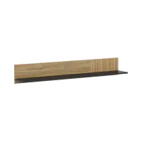 Estante de pared Luen 155 cm roble tegola/roble mauvella
