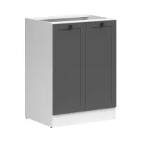 Mueble de cocina bajo Junona Line 60 cm de dos puertas grafito