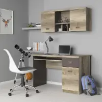 Armario colgante Malcolm 120 cm con puertas roble canyon monument