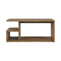 Mesa de centro Gato 100x50 con estante roble stirling