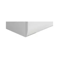 Mesita de noche Azteca Trio 50 cm con 2 cajones blanco brillo